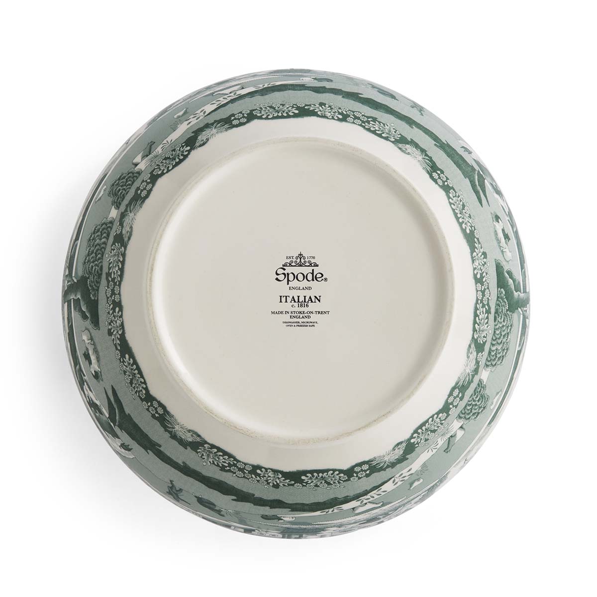 Heritage Green Italian Round Statement Bowl image number null